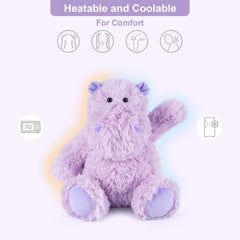 SuzziPals microwavable hippo plush offering gentle heat experience at home