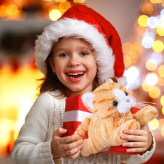 SuzziPals orange cat plush makes a charming gift idea.