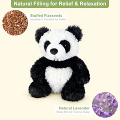 SuzziPals panda plush with lavender scent promotes relaxation.