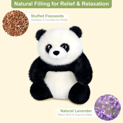 SuzziPals Panda warm relaxation for quick comfort during stressful days.
