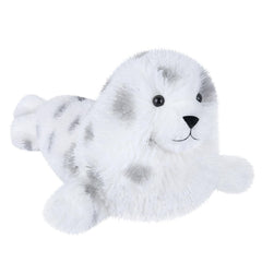 SuzziPals seal plush interior flaxseed filling with lavender aroma.