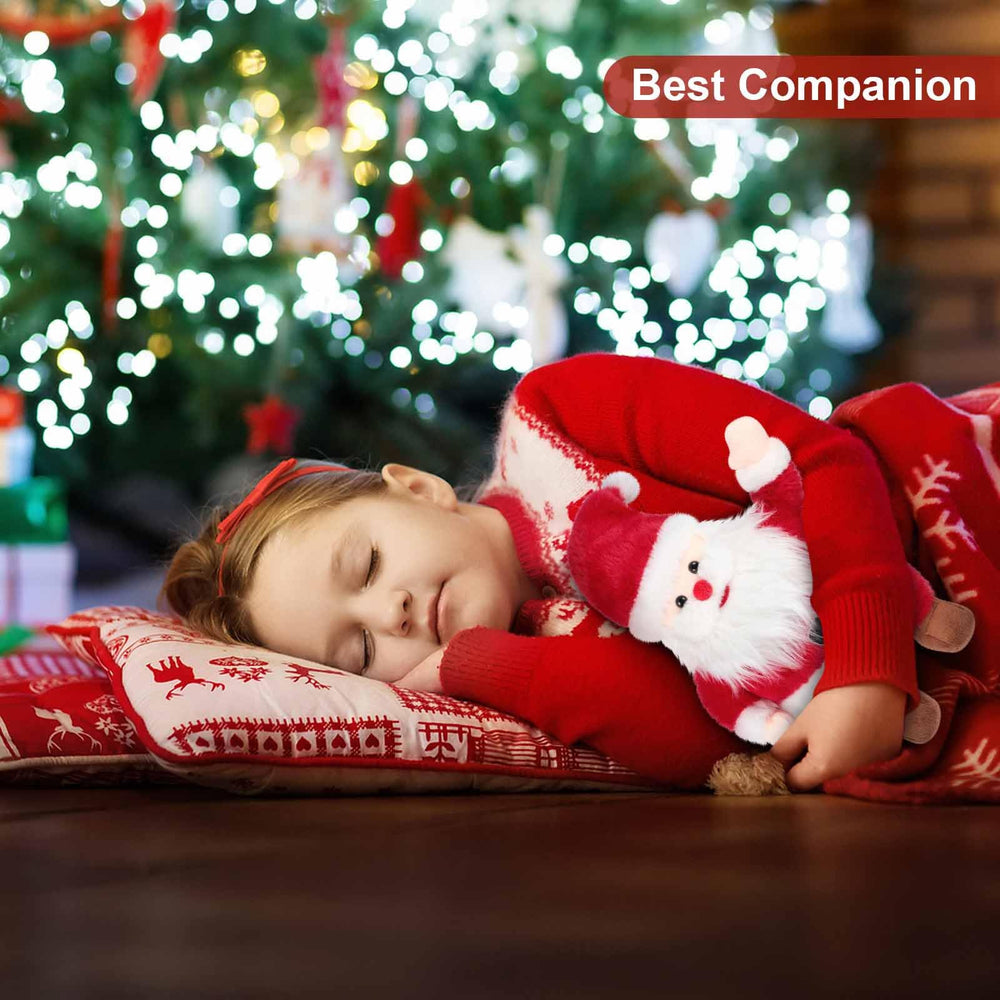 SuzziPals stuffed Santa Christmas doll for cuddling