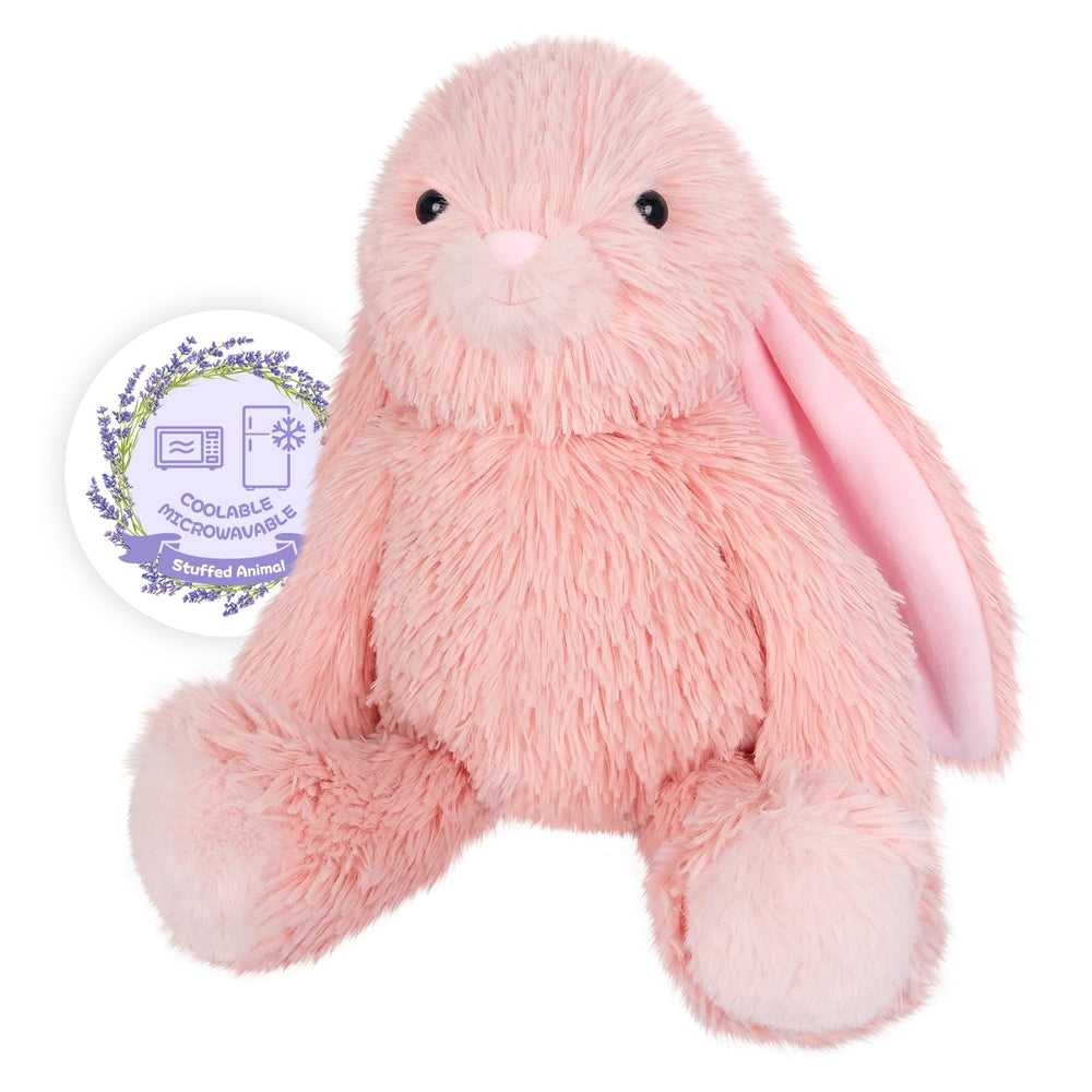 SuzziPals Susan pink bunny heating pad plush offering comforting warmth