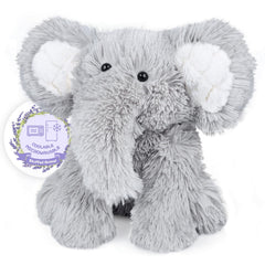 SuzziPals warming elephant plush front view for cozy comfort
