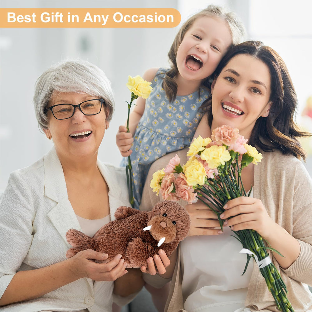 SuzziPals warming walrus back and shoulder heat for soothing comfort.