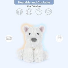 Lavender-scented SuzziPals Westie plush close-up detail
