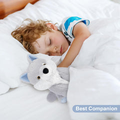 SuzziPals Wolf plush with ice pack for cold therapy