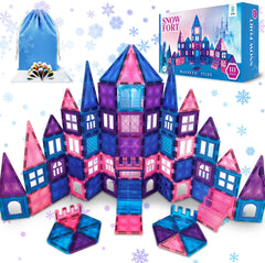 Svitbag 111-piece magnetic tiles for imaginative play with diamond visuals