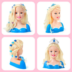SVMK doll head brushes and accessories support varied hairstyles.