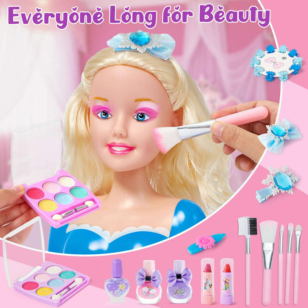 SVMK doll head comb simplifies detangling and styling during playtime.