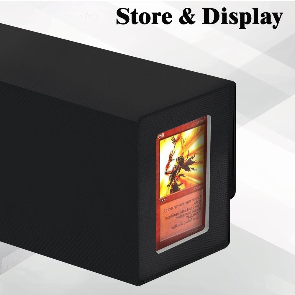 Swaitee large-capacity storage box holds up to 850 sports cards and 1200 standard cards.