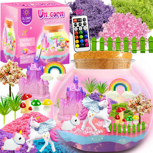 Swaitee Unicorn Terrarium Kit box and components for creative play.