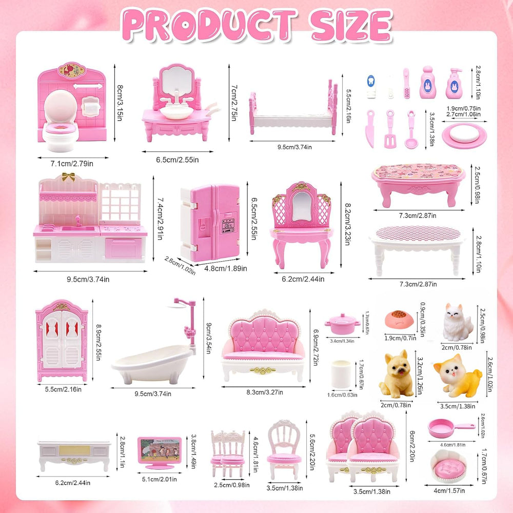SwankyStyle dollhouse living room set enhances cozy layouts and storytelling possibilities.