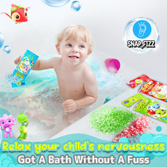 SWCANDY Bath Crackles fragrance-free design keeps bath time calm and comfortable