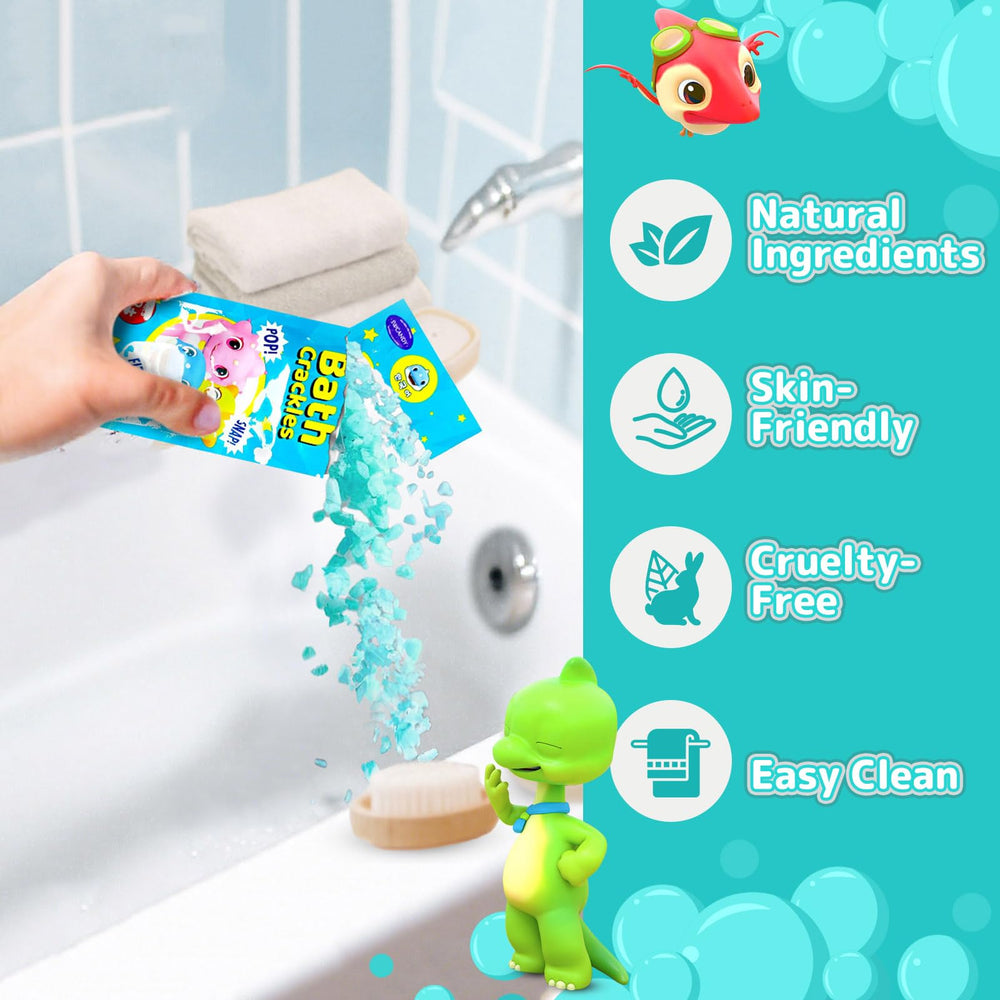 SWCANDY Bath Crackles dissolve in water to create colorful fizz and engaging sounds