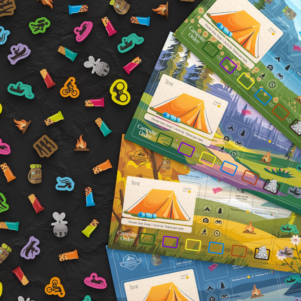 SweaterBear Games Bear Mountain Camping Adventure rulebook guides easy setup for all players
