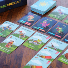 Sweet Bros Games Zombie Chickens on family game night.