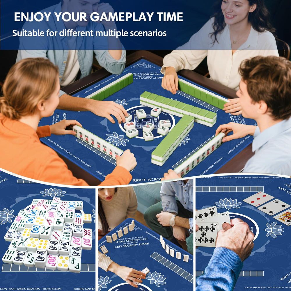 Sweetone Mahjong Mat features a Chinese-style pattern that elevates ambiance.