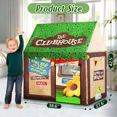 SweHouse Kids Play Tent with roll-up door for easy kid access.