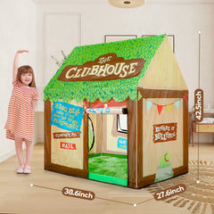 SweHouse Kids Play Tent waterproof roof keeps playtime comfy outdoors.