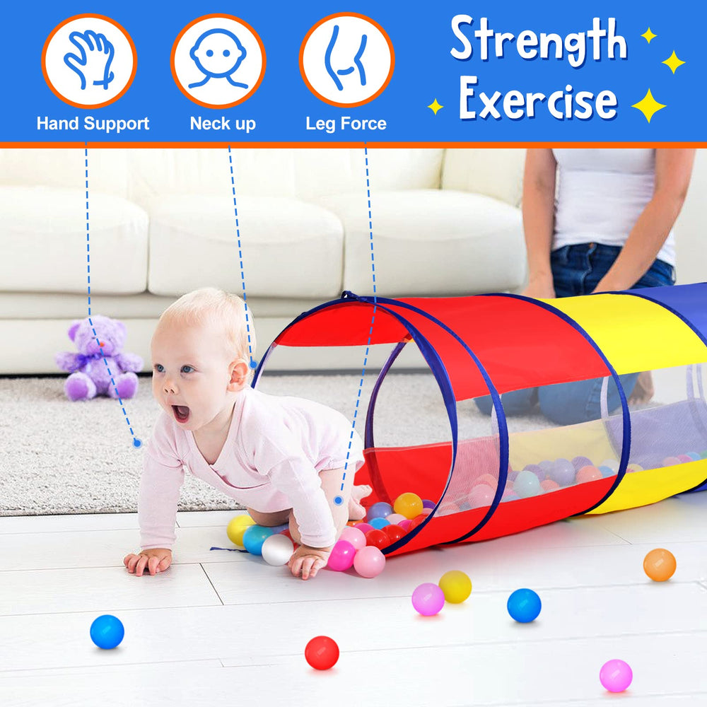 SweHouse Kids Play Tunnel vibrant colors suited for daycare and home play