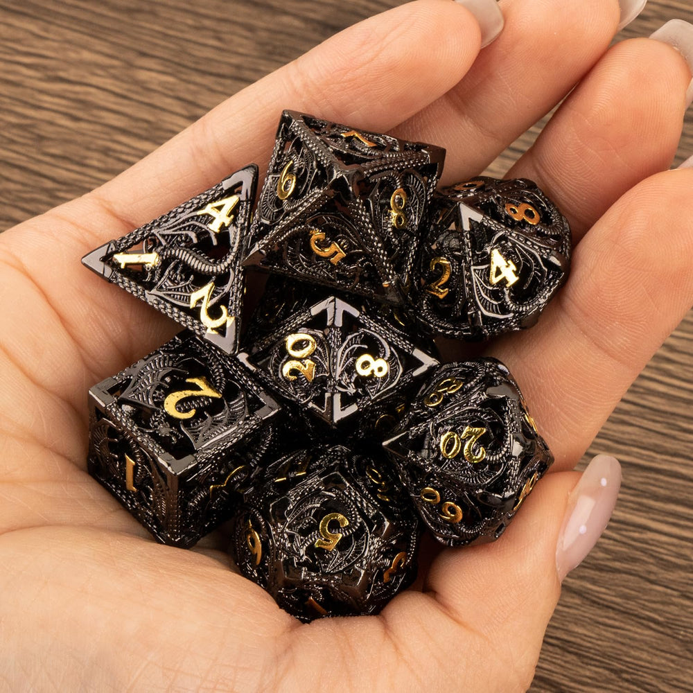 SWeien hollow metal D12 ready for tabletop adventures.
