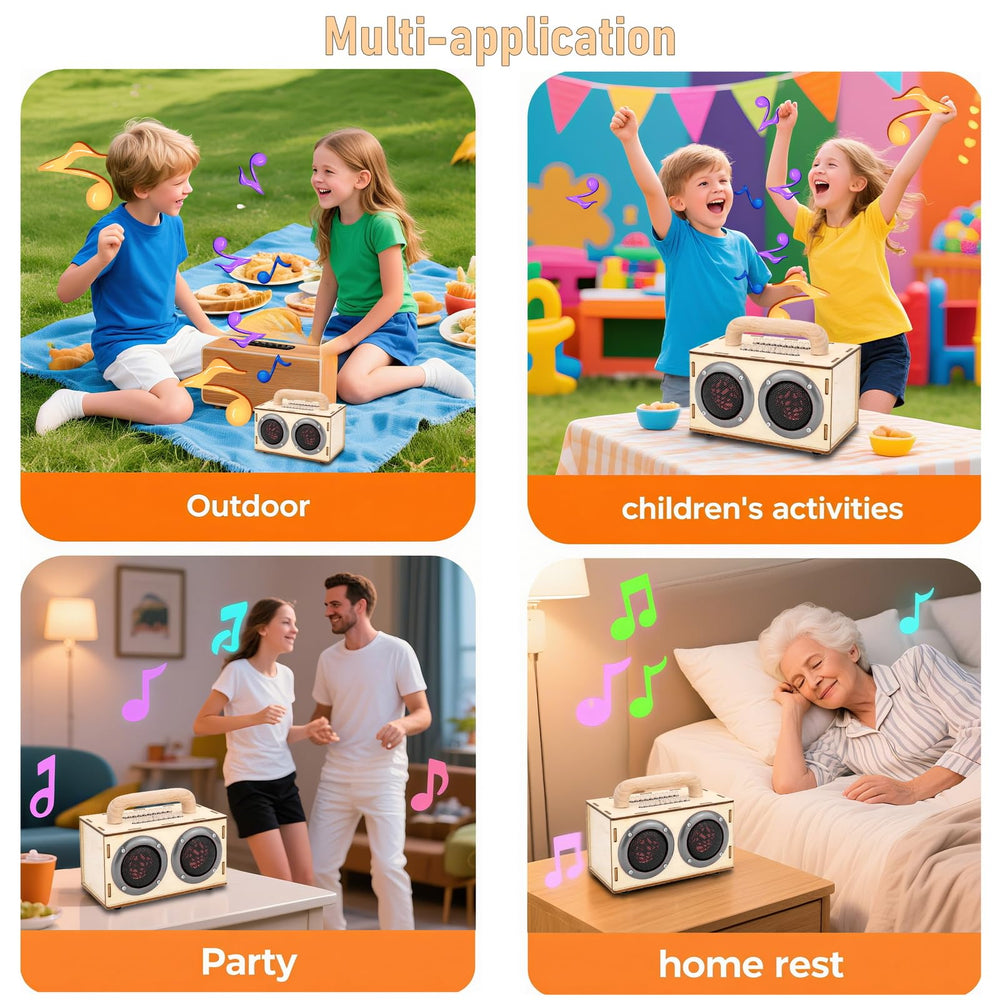 Swhmc portable speaker kit great for outdoor learning and travel.