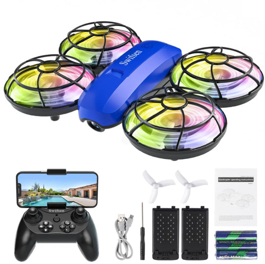 Swifsen Drones for Kids front view shows compact indoor drone ready for learning