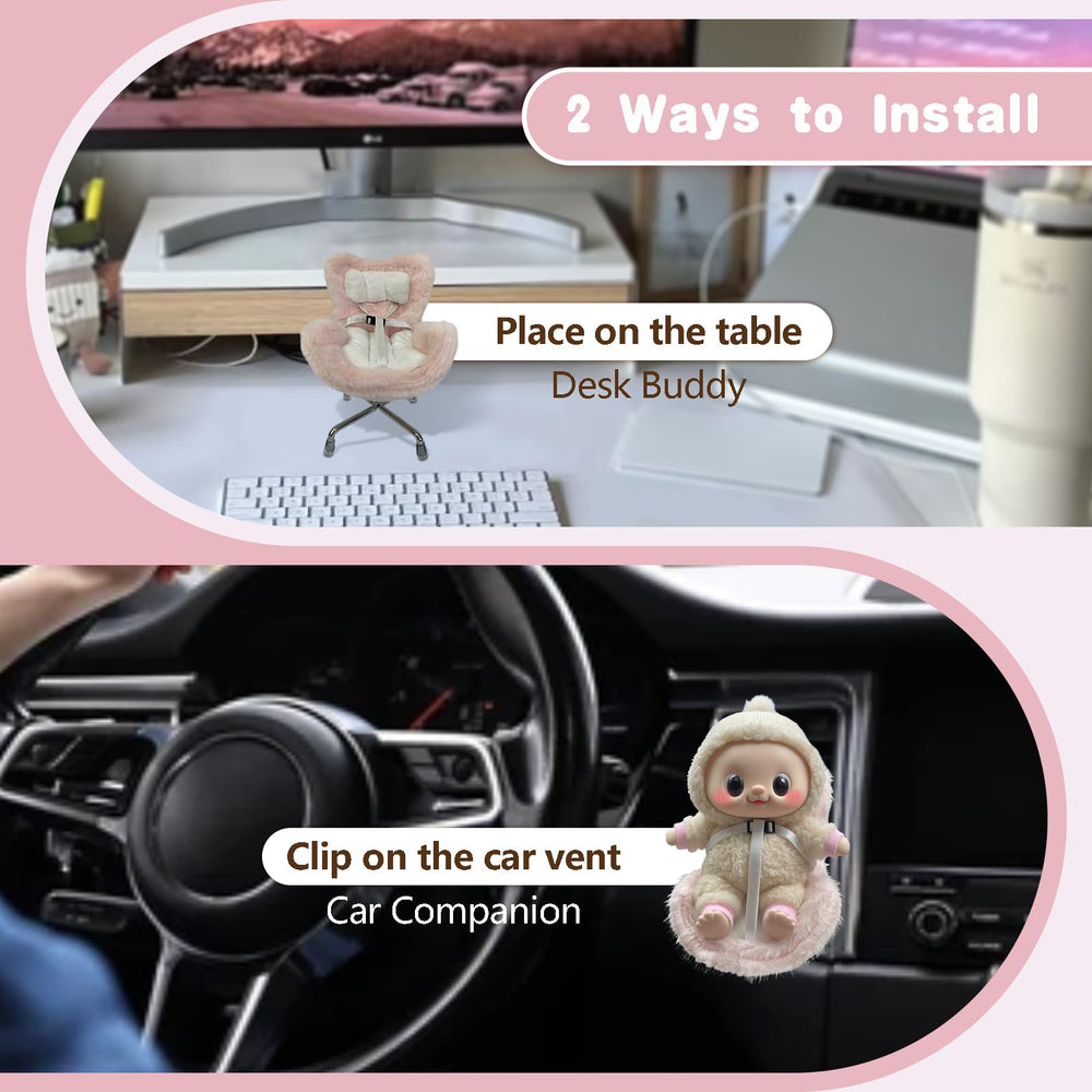 SwiftServ brown leopard print doll seat for stylish display