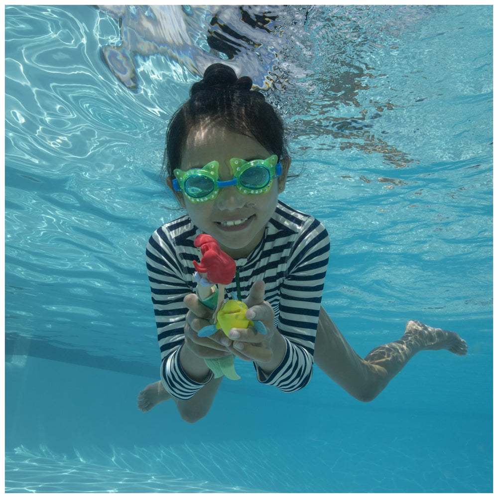 SwimWays Little Mermaid Flounder dive toy designed for easy pool retrieval practice