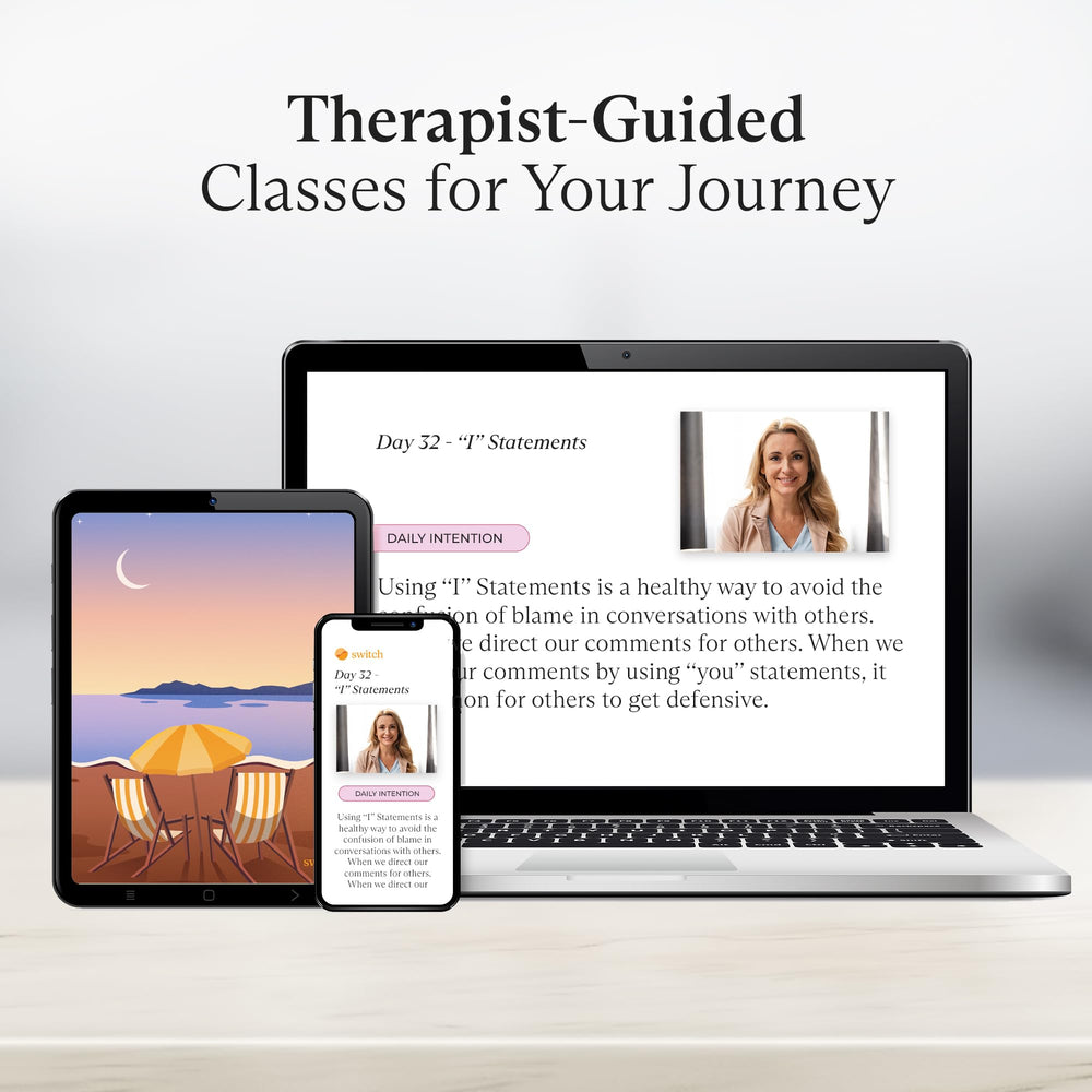 Switch Research Emotions Journal daily check-in layout promotes momentum and clarity.