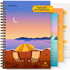 Switch Research Emotions Journal hardcover cover for daily mindfulness and stylish self-care.
