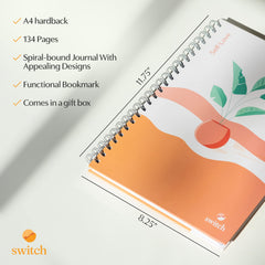 Switch Research Self-Love Journal week structure page illustrating 13-week journey