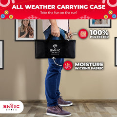 SWOOC Games storage bag ready for portable setup
