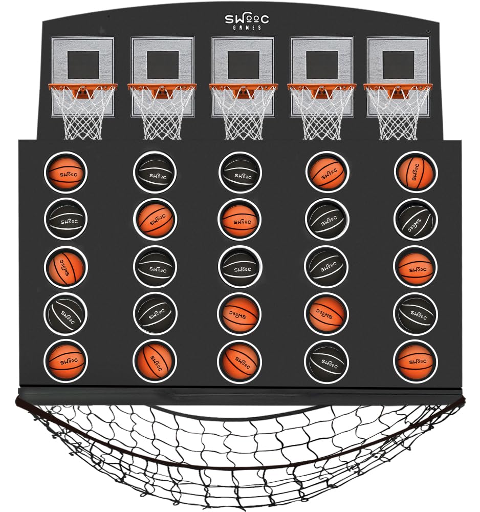 Swooc Low Post Lineup wall-mounted setup for family-friendly 4-in-a-row play