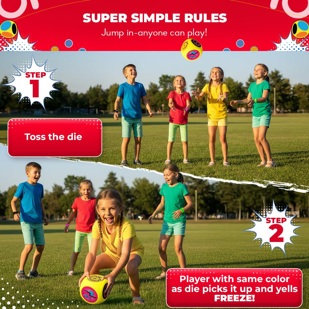 Swooc Whomp Ball family play-time with soft foam dice.