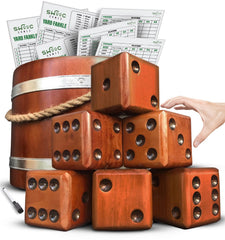 SWOOC Yard Dice giant dice (3.5 inches) for outdoor backyard games and social fun.
