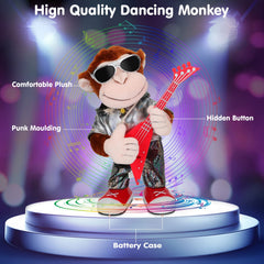 SWTOIPIG Dancing Monkey Plush Toy body shake adds dynamic movement to kids' stories