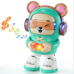 SXJ dancing bear toy front view showing engaging motion for early play