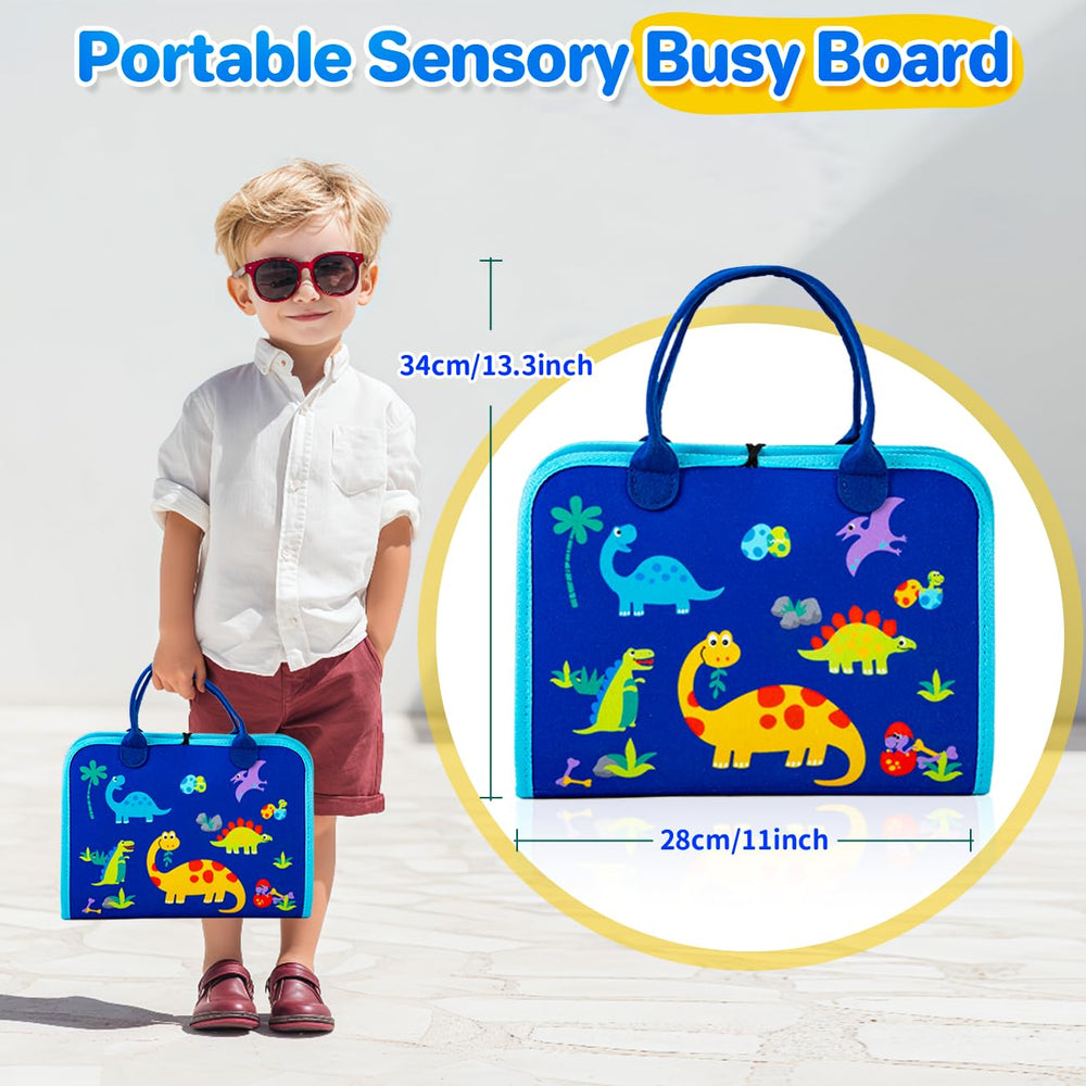 SYHLN color shape and puzzle activities on the busy board encourage pattern recognition