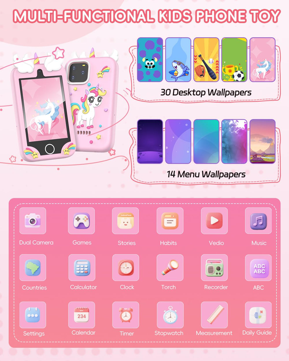 Sylvanthos toy phone with lanyard supports secure preschool play