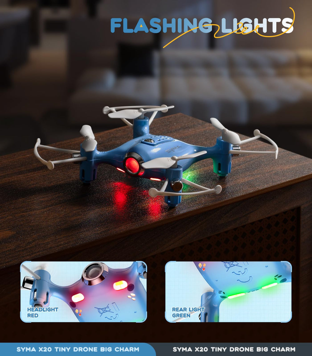 SYMA light blue design appeals to kids and makes gifting appealing.