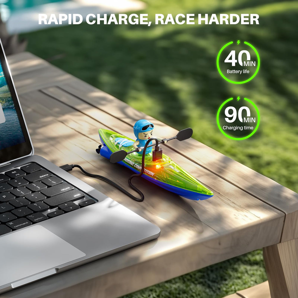 SYMA RC Boats feature a waterproof hull for pool, water table, or tub
