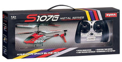 SYMA S107G brushed motor inside for approachable indoor performance