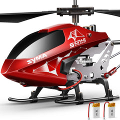 SYMA S107H-E front view showcases the sturdy alloy body for beginner flights.