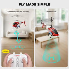 SYMA S107H-E gyro stability enables smooth, responsive control.