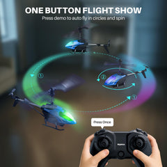 SYMA S107H-E with seven-color LEDs for vivid night flights