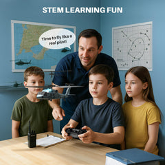 SYMA S54H one-key start aids beginner-friendly takeoff and landing.