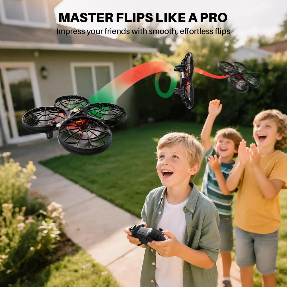 SYMA X100 altitude hold keeps a steady hover for calm indoor sessions.