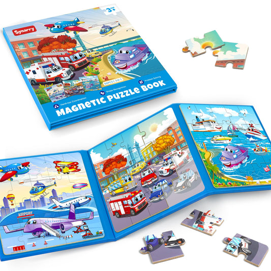 SYNARRY air land water transport puzzle set for travel and learning